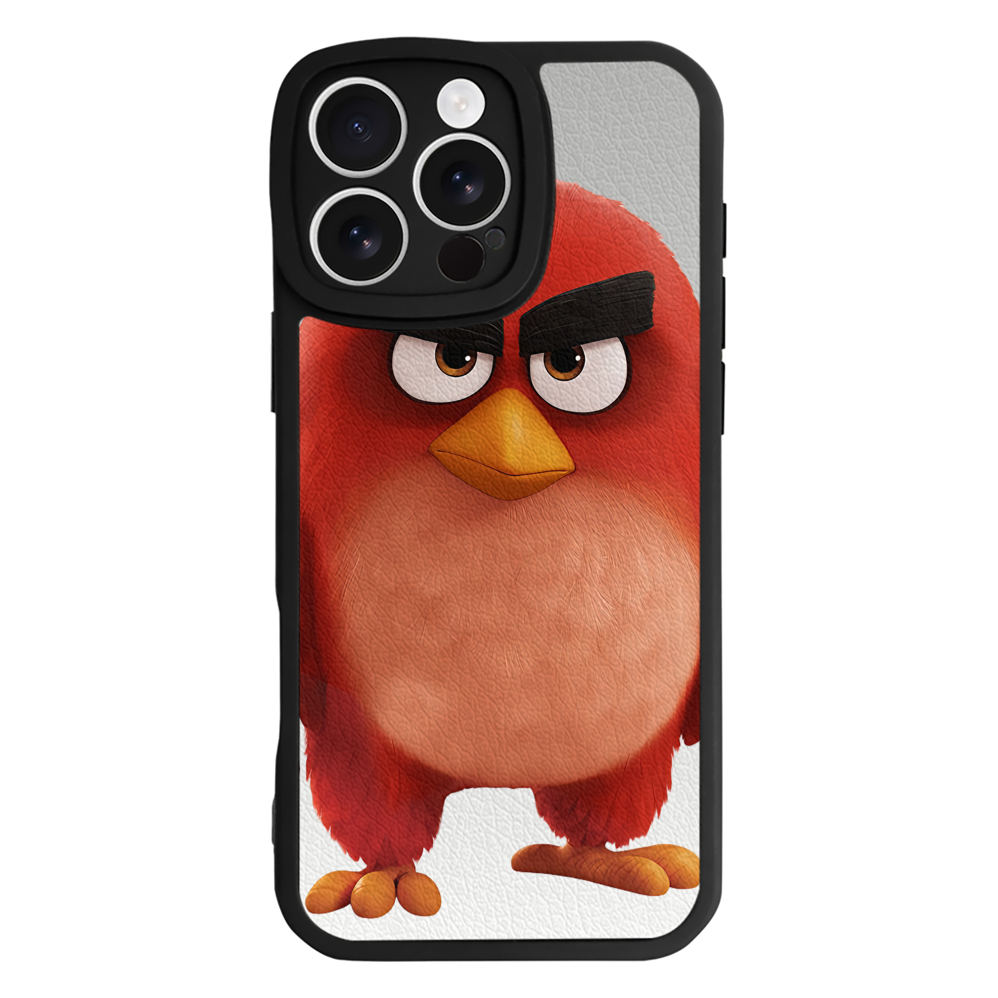 （画像用） Angry Birds アングリーバード 【iPhone 16シリーズ対応】シリコンスマホケース（レザー調） 材質：シリコン